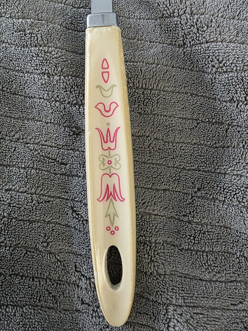 Vintage Androck Tulip Spatula Slotted Metal Turner Mid Century Kitchen USA MCM